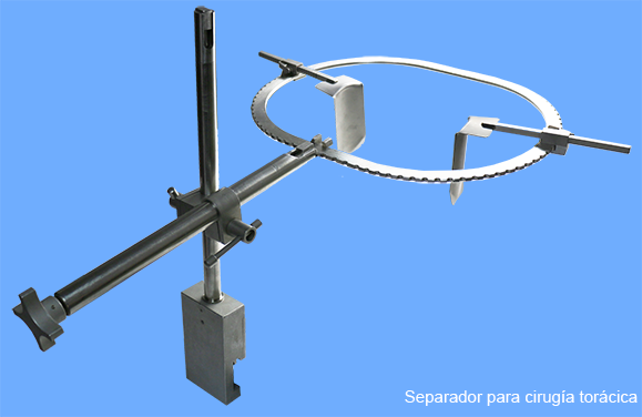 Separador para cirujía toráxica